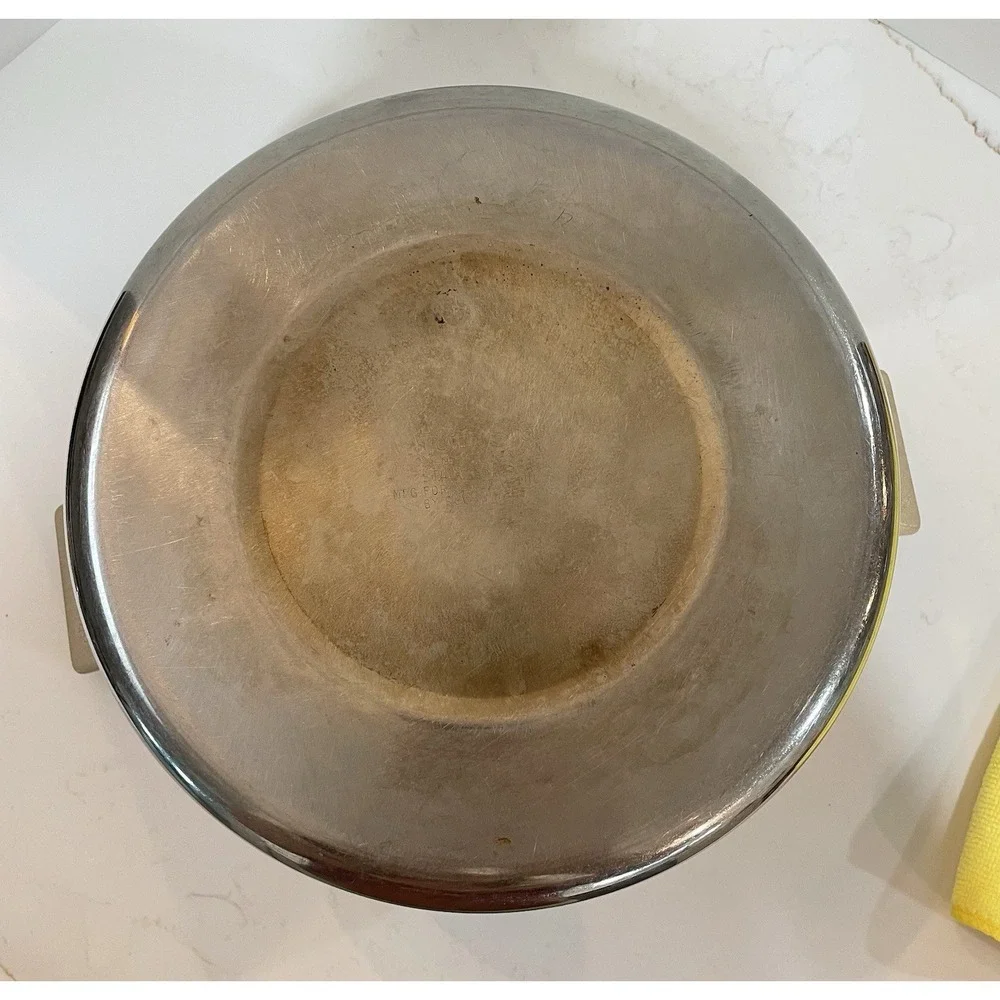 Vintage Twin Star Regal Ware 18-8 Tri-Ply Stainless Steel 8 qt Stock Pot w/Lid